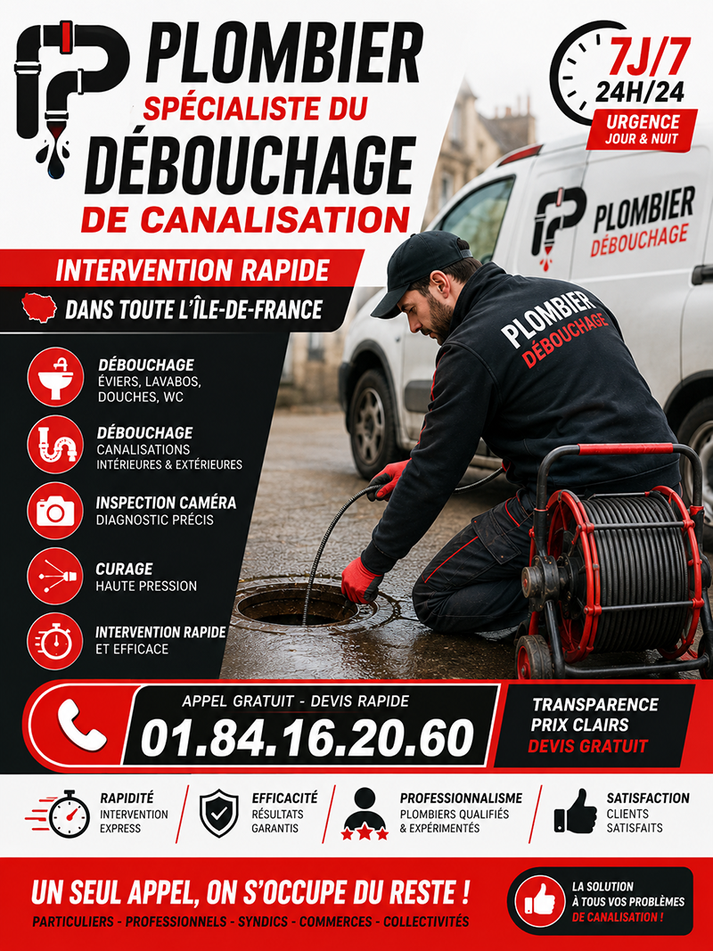 Debouchage de Canalisations Rueil Malmaison